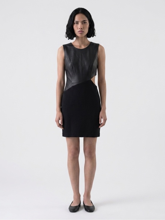 BCBGMaxAzria Dresses & Skirts - BCBGMaxAzria Black Two-Tone Cutout Mini Dress